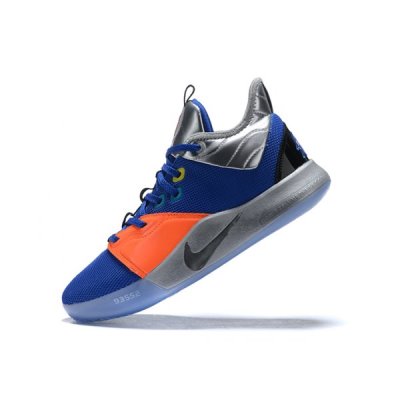 Nike Erkek Pg 3 Nasa Racer Mavi / Metal Gümüş Spor Ayakkabı Türkiye - SBTL8SEW